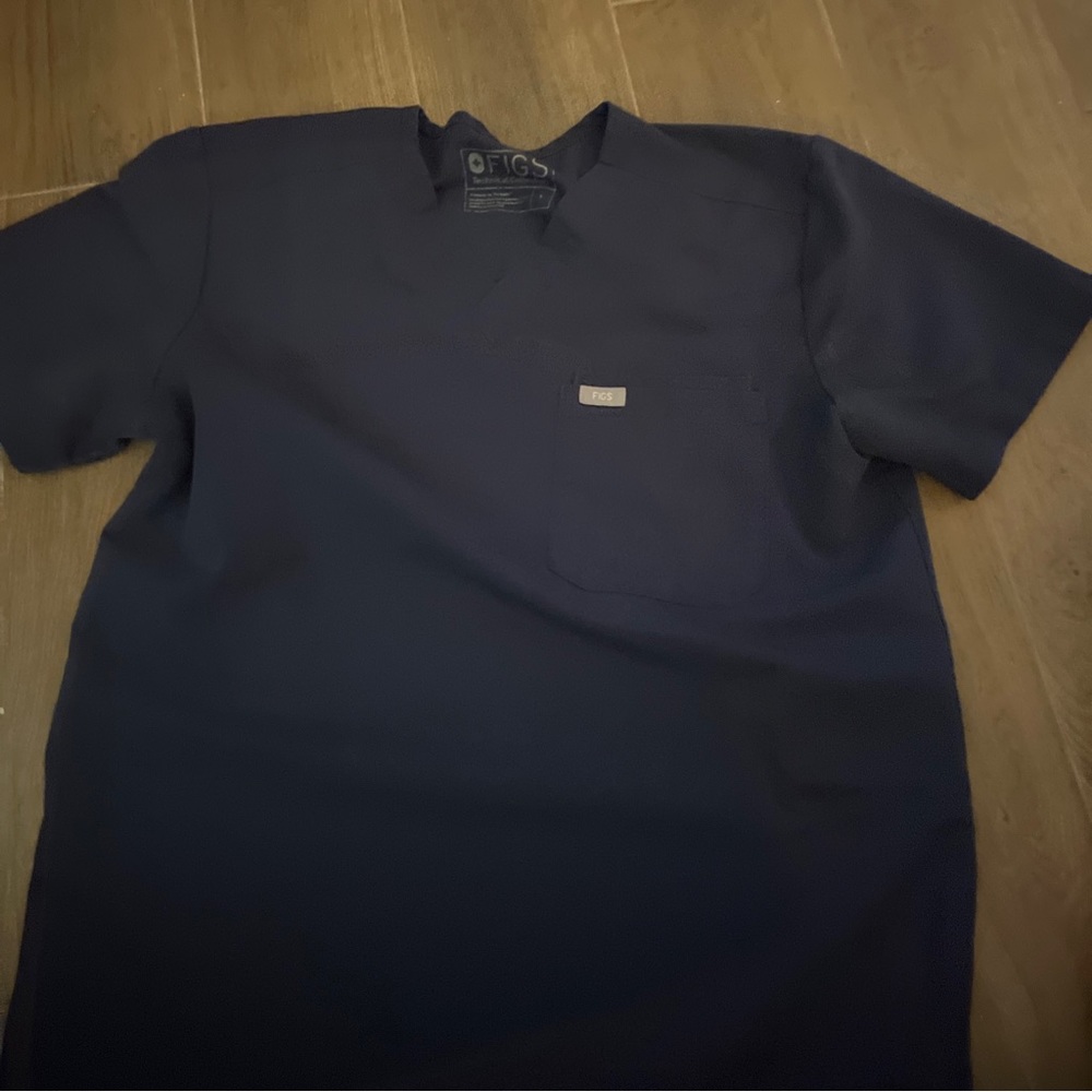 Figs Technical Collection Sets. Navy Blue.XS tops and pants